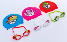 Набір для плавання дитячий: окуляри, шапочка Arena AR-92295-20 WORLD 