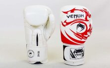 Перчатки боксерские кожаные Venum VL-5777-W (10-14oz)
