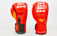 Перчатки боксерские кожаные Everlast BO-6758-R красный