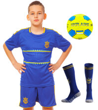 Комплект футбольной формы детский CO-1005-UKR-13B УКРАИНА 