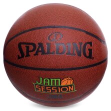 Мяч баскетбольный Composite Leather SPALDING Jam Session Brick 76031Z№7 коричневый