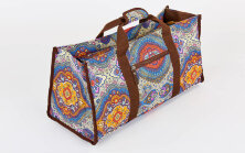 Сумка для йога коврика Yoga bag DoYourYoga FI-6971-1серый-синий-оранжевый