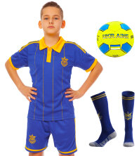 Комплект футбольной формы детский CO-3800-UKR-14B УКРАИНА 