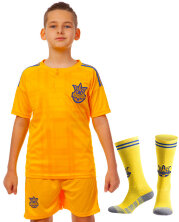 Комплект футбольной формы детский CO-3700-UKR-16Y УКРАИНА 