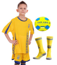 Комплект футбольной формы детский  Украина Чемпионат Мира 2018 CO-3600-UKR-18Y 