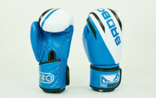 Перчатки боксерские кожаные BAD BOY MA-6739-B синий