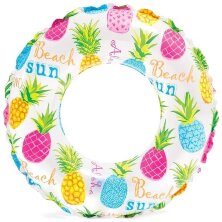 Детский надувной круг для плавания Intex 59241-3 Цветные ананасы 