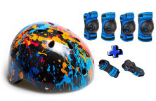 Детский защитный шлем и защита Explore BMX EX-5621-3 синий
