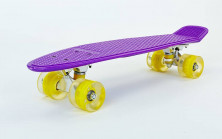 Скейт Penny Board SK-5672-3 фіолетовий зі світними колесами