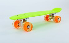 Скейт Penny Board SK-5672-7 салатовый со светящимися колесами