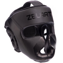 Шлем боксерский с полной защитой PU Зеларт BO-7041-BK