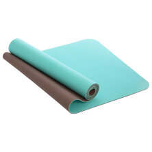 Коврик для фитнеса и йоги Yoga Mat 2x-слойный ZEL FI-3046 мятный-коричневый