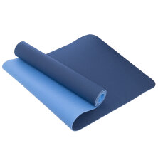 Коврик для фитнеса и йоги Yoga Mat 2x-слойный ZEL FI-3046 синий-голубой