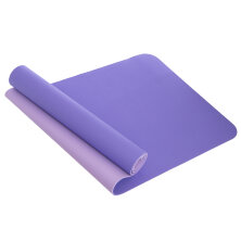 Коврик для фитнеса и йоги Yoga Mat 2x-слойный ZEL FI-3046 сиреневый-светло-сиреневый