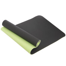 Коврик для фитнеса и йоги Yoga Mat 2x-слойный ZEL FI-3046 темно-зеленый-салатовый
