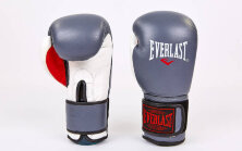 Перчатки боксерские кожаные Everlast MA-6750-GR (10-12oz)