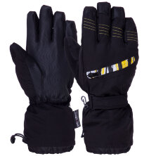 Перчатки горнолыжные теплые SP-Sport A-999 черный-желтый