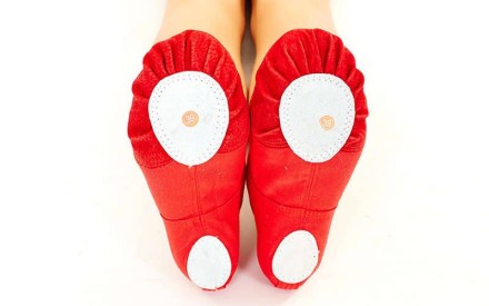 Балетні капці червоні OB-6326