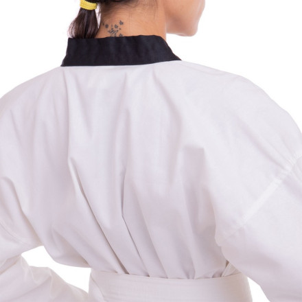 Кімоно для тхеквондо (добок) SP-Planeta DR-5473 110-164см білий-чорний