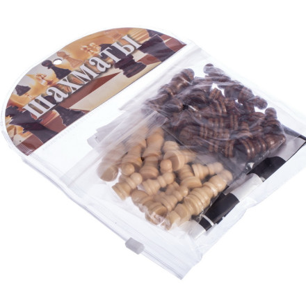 Шахові фігури дерев&#39;яні з полотном PVC для ігор 18P