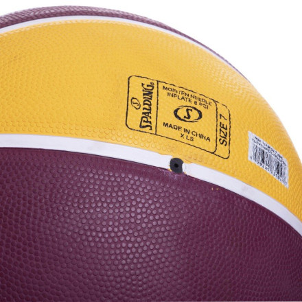 М&#39;яч баскетбольний SPALDING NBA Team CLEVELAND Cavaliers 83504Z №7 червоно-жовтий