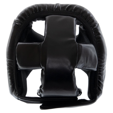 Шолом боксерський відкритий із посиленим захистом верхівки PU Зеларт BO-8268-BK