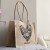 Jute Shopping Bag Eco Shopper SRBG-13 Heart of Ukraine