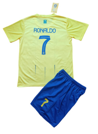 Форма футбольная детская Al Nassr Ronaldo 7 yellow