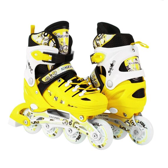 Роликовые коньки Scale Sport SC04 желтый