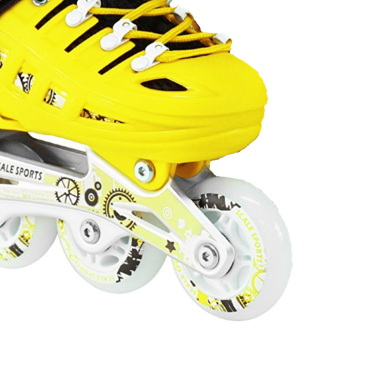 Роликовые коньки Scale Sport SC04 желтый