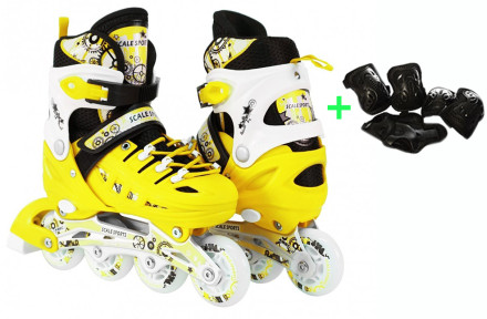 Роликові ковзани Scale Sport SC04 жовтий