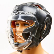 Шлем для единоборств с прозрачной маской VENUM VL-8348-BK черный