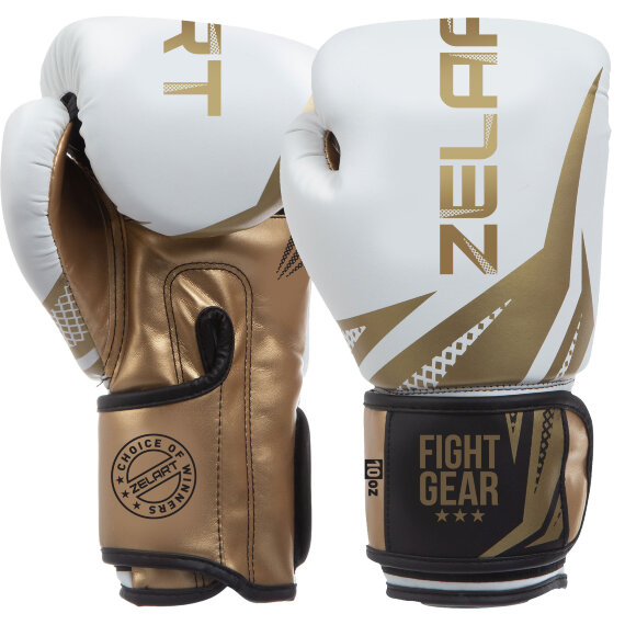 Боксерські рукавиці Зеларт BO-0866-BKW Чорний з білим