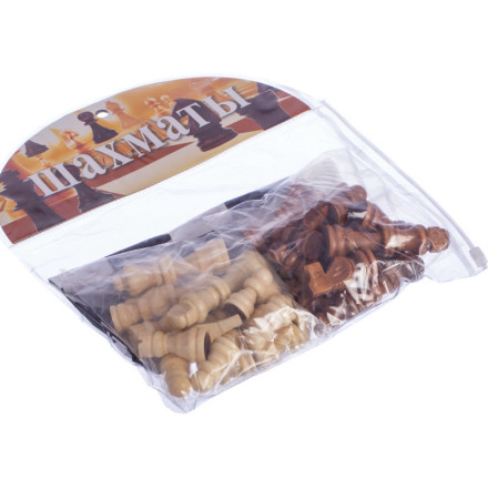 Шахові фігури дерев&#39;яні з полотном PVC для ігор 205P