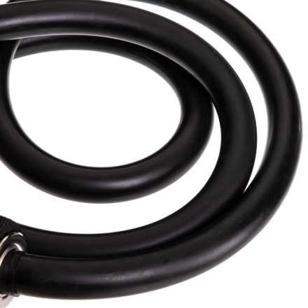 Еспандер трубчастий для фітнесу з карабіном DOUBLE CUBE DT-1002C-50LB 4х16x1200мм навантаження 23кг чорний