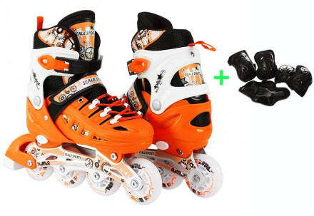 Роликові ковзани Scale Sport SC04 помаранчевий