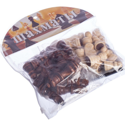 Шахові фігури дерев&#39;яні з полотном PVC для ігор 300P