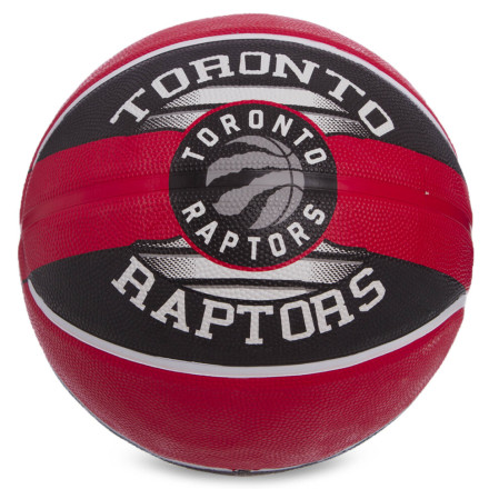 Мяч баскетбольный  SPALDING NBA Team TORONTO RAPTORS 83511Z №7 красный-черный