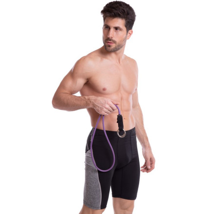 Еспандер трубчастий для фітнесу з кільцем DOUBLE CUBE DT-1002R-10LB 5,8х8,3x1200мм 4,5кг