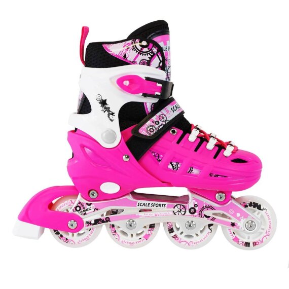 Роликовые коньки Scale Sport SC04 малиновый