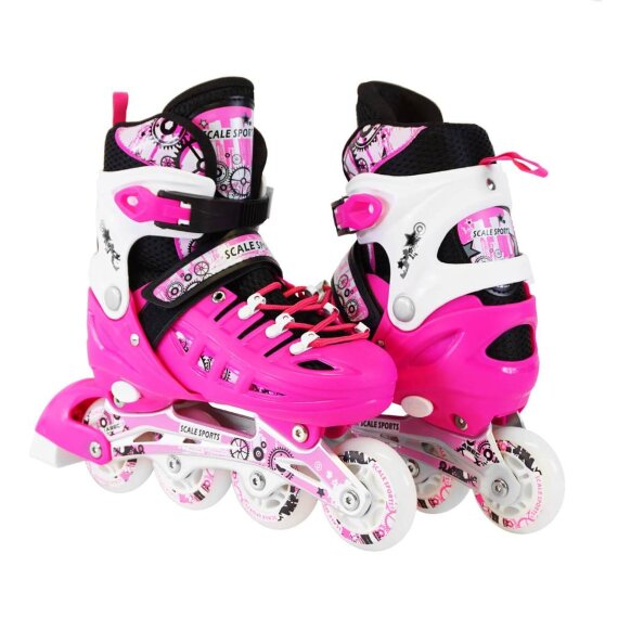 Роликовые коньки Scale Sport SC04 малиновый