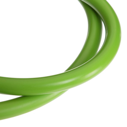 Еспандер трубчастий для фітнесу з карабіном DOUBLE CUBE DT-1002C-40LB 4х14x1200мм навантаження 18кг салатовий