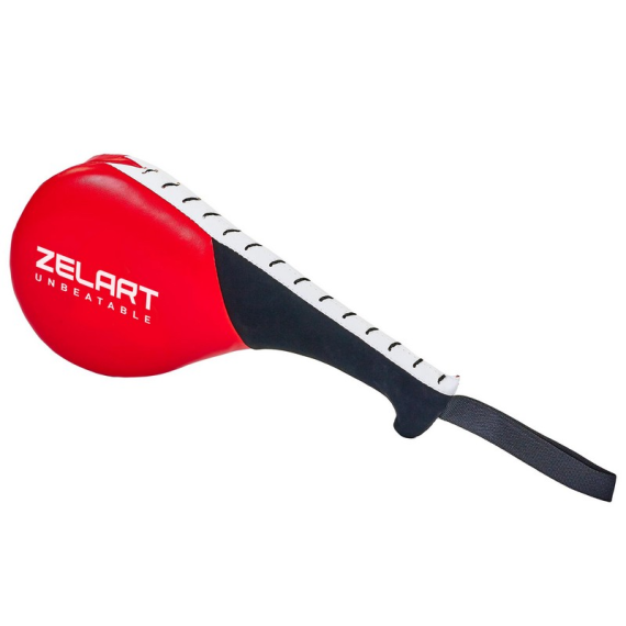 Ракетка для тхеквондо подвійна Zelart BO-5489 червоний