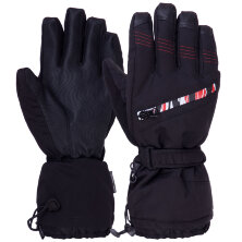 Перчатки горнолыжные теплые SP-Sport A-999 черный-красный