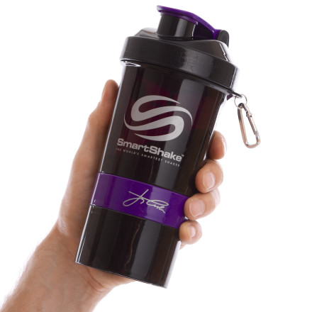 Шейкер 3-х камерный SMART SHAKER SIGN JAY CUTLER 6020027 600мл черный-фиолетовый