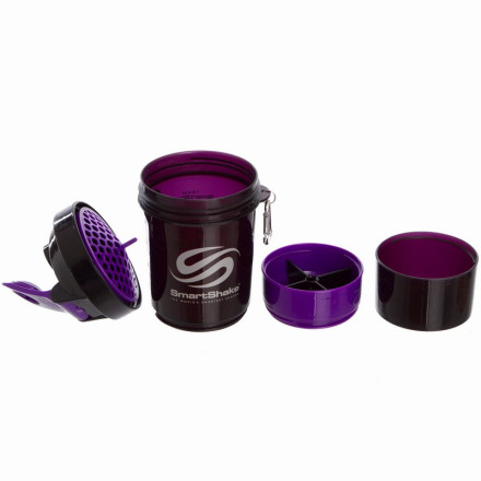 Шейкер 3-х камерный SMART SHAKER SIGN JAY CUTLER 6020027 600мл черный-фиолетовый