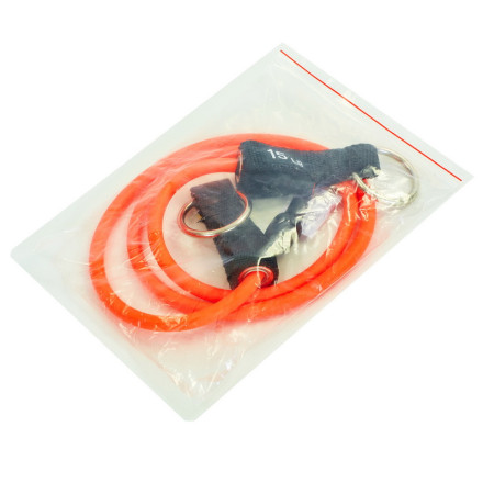 Еспандер трубчастий для фітнесу з кільцем DOUBLE CUBE DT-1002R-15LB 5,5х9x1200мм