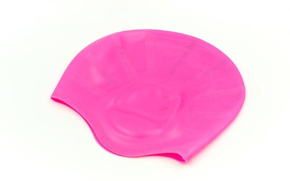 Шапочка для плавания с объемными ушками PL-2608 цвета в ассортименте