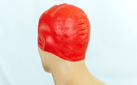 Шапочка для плавання з об&#39;ємними вушками PL-2608 кольори в асортименті