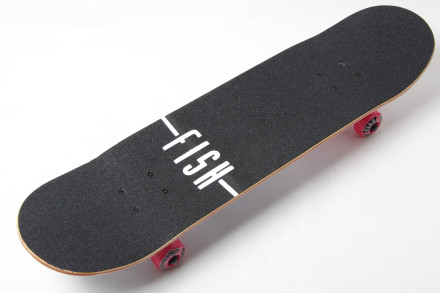  Скейтборд Original Fish Premium sk-415-6 Skate Girl рожевий-оранжевий